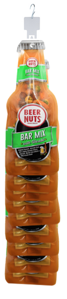 Bar Mix w/Wasabi beer bottle clip strip – BEER NUTS® Brand Snacks