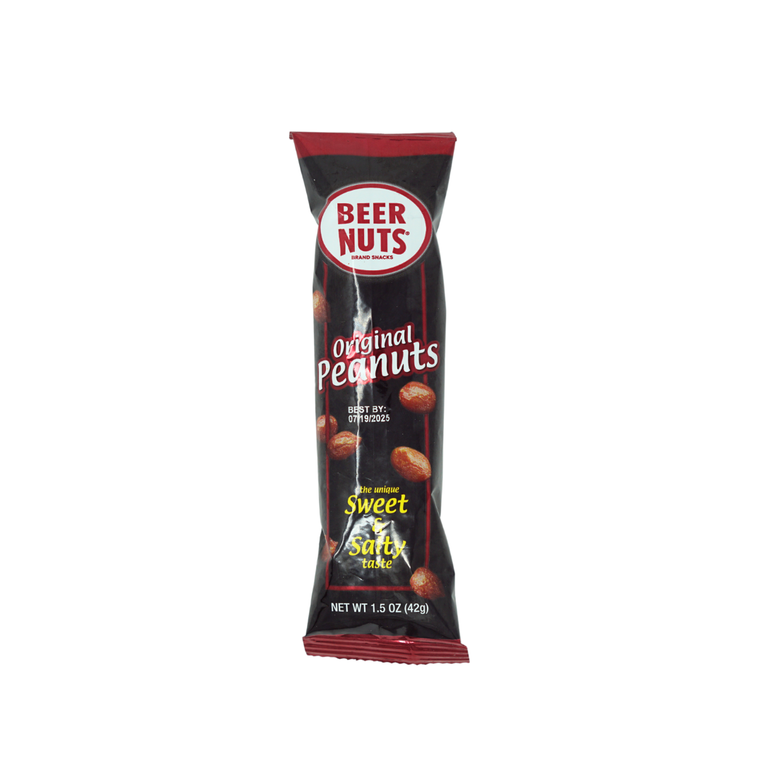 ピーナッツページ Original Peanuts - 1.75oz Single-Serve Tube – BEER NUTS® Brand Snacks