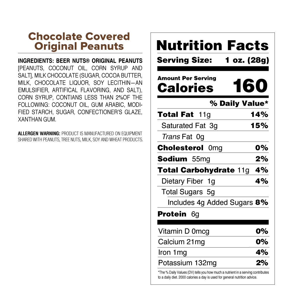 Chocolate Covered Original Peanuts-2oz