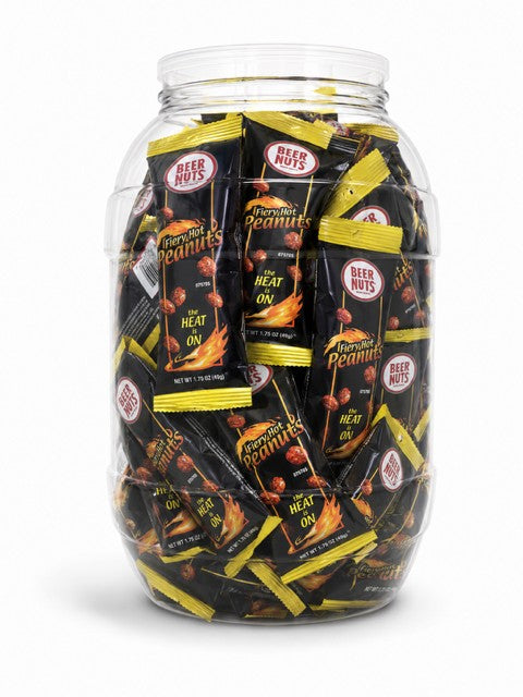 Fiery Hot Peanuts - 1.75 oz. Tube 24 Ct Keg
