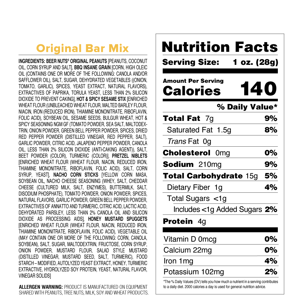 Original Bar Mix - 8 oz. Bag