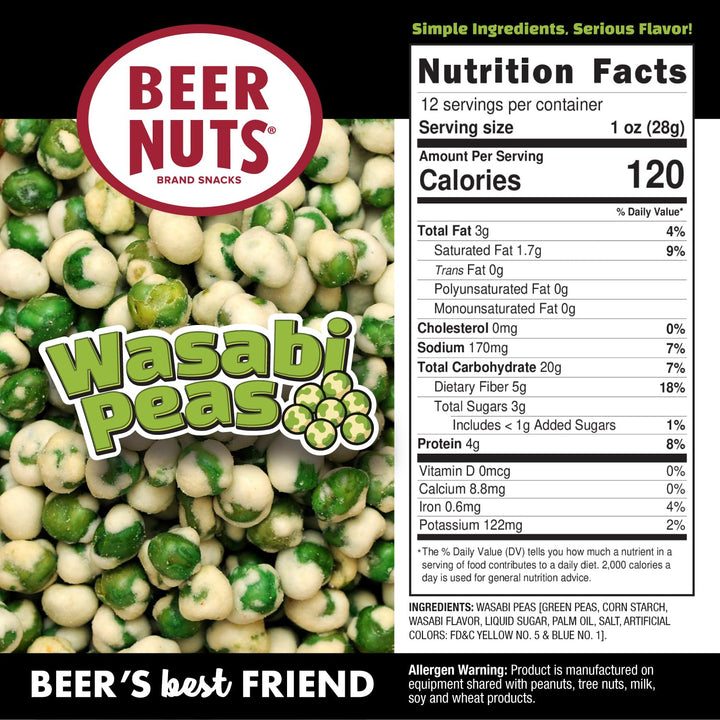 Wasabi Peas Jar - 12 oz