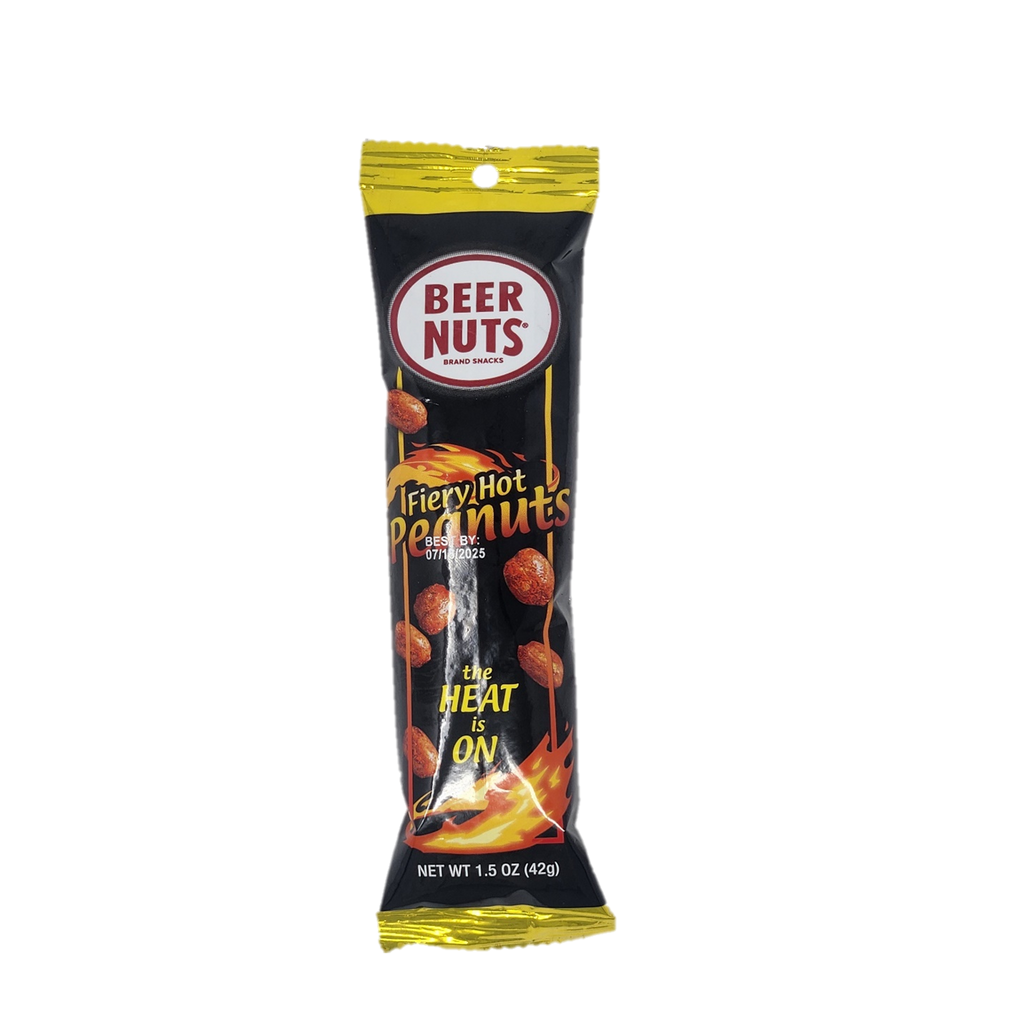 Fiery Hot Peanut 1.75oz Tube – BEER NUTS® Brand Snacks