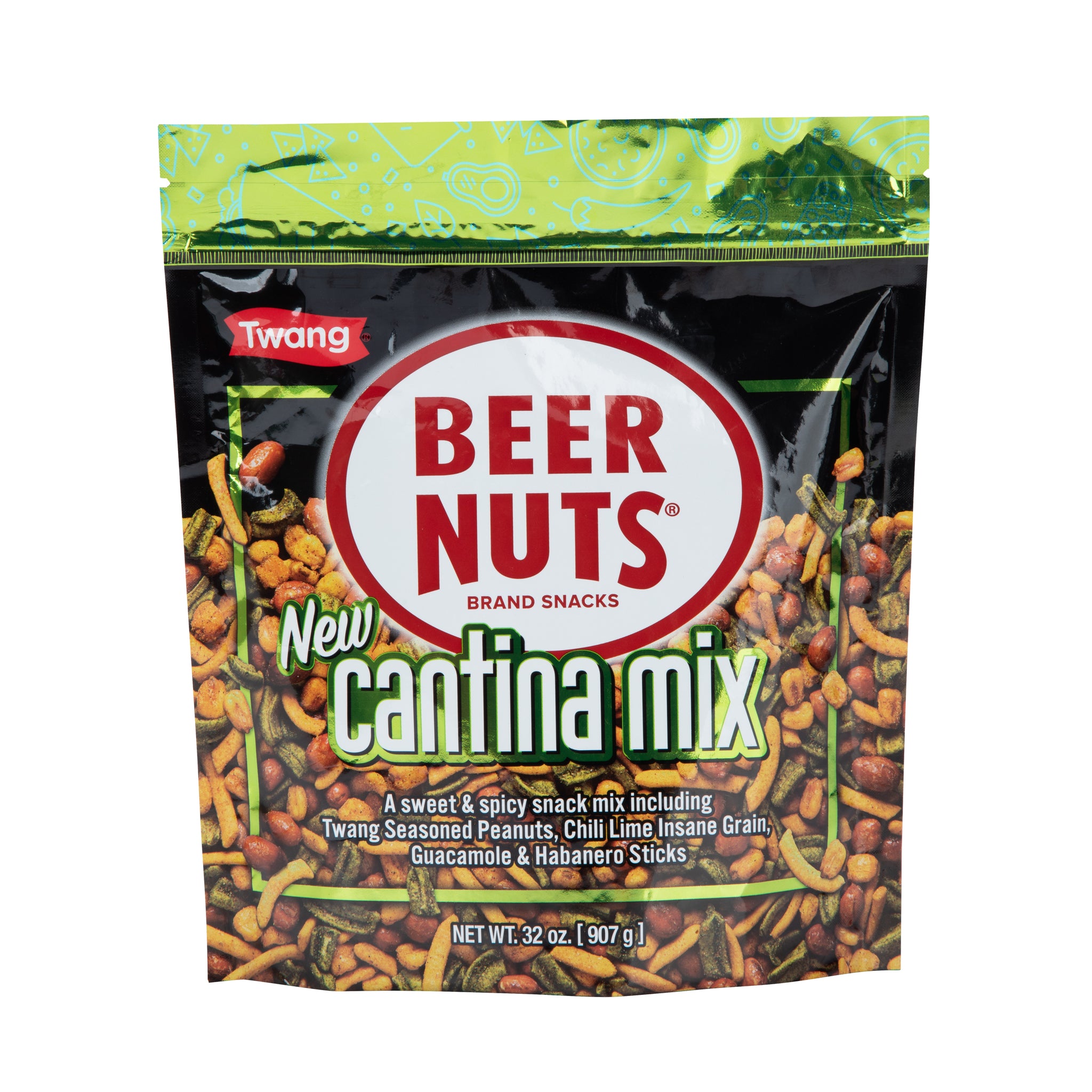 BEER NUTS® Brand Snacks, Classic Can Cooler - Black