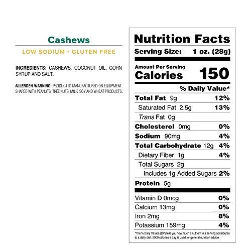 Cashews 8-Count 4 oz. Clip Strips - Case of 6