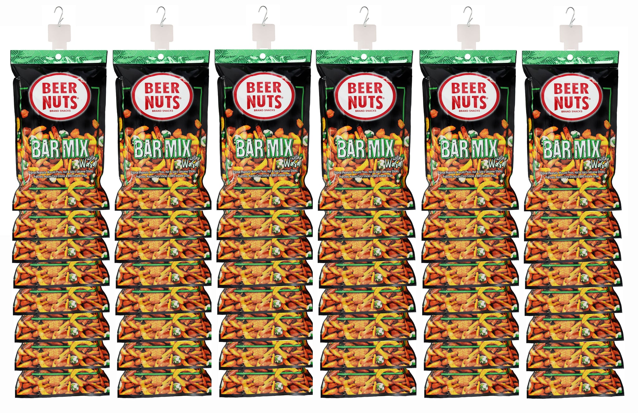 BEER NUTS® Brand Snacks  Bar Mix with Wasabi 8-Count 4 oz. Clip
