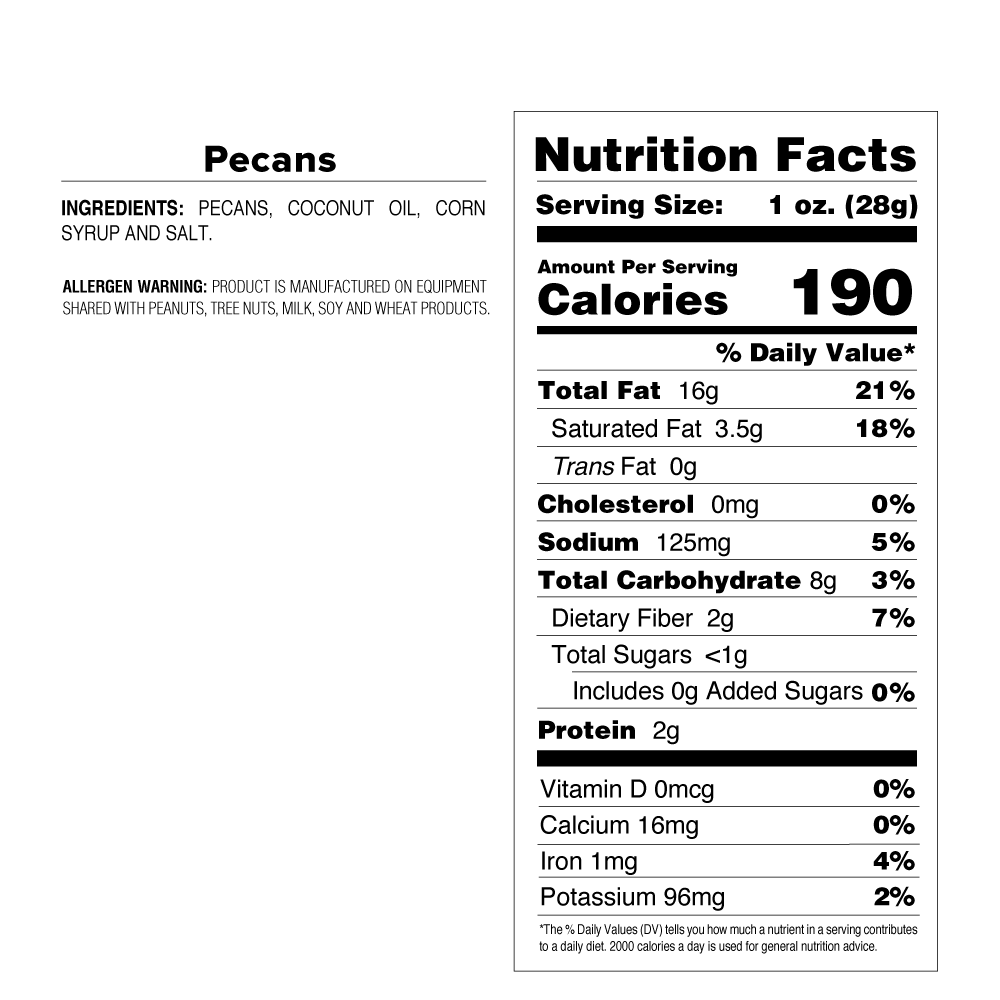 Pecans - 12 oz. Retro Bag