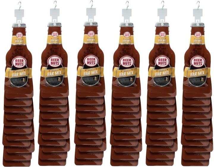 Original Bar Mix 12-Count 1.125 oz. Beer Bottle Bag Clip Strips - Case of 6